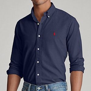 Polo Ralph Lauren Navy Button Down Shirt
